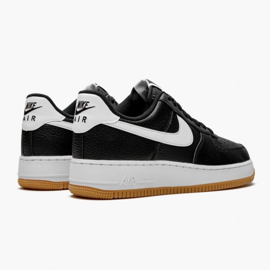 Nike Air Force 1 07 Black White Gum CI0057 002 Women And Men Sports Shoes