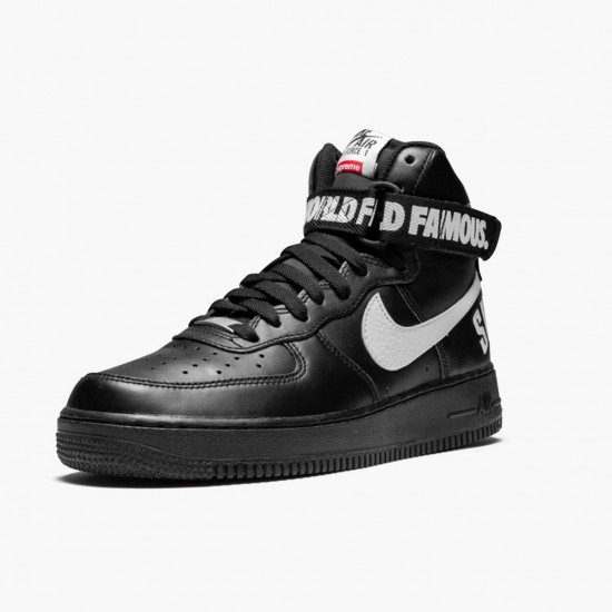 Nike Air Force 1 High Supreme World Famous Black 698696 010 Women And Men Sports Shoes