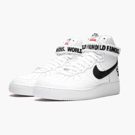 Nike Air Force 1 High Supreme World Famous White 698696 100 Women And Men Sports Shoes