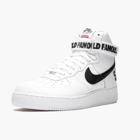 Nike Air Force 1 High Supreme World Famous White 698696 100 Women And Men Sports Shoes