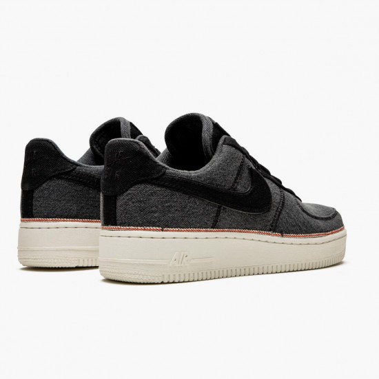 Nike Air Force 1 Low 3x1 Denim Black 905345 006 Mens Sports Shoes