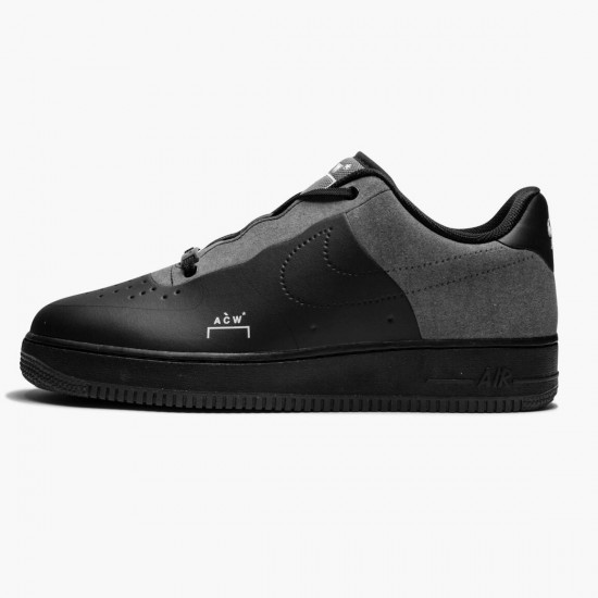 Nike Air Force 1 Low A Cold Wall Black BQ6924 001 Women And Men Sports Shoes