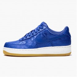 Nike Air Force 1 Low CLOT Blue Silk CJ5290 400 Women And Men Sports Shoes