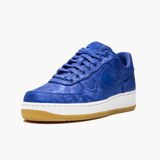 Nike Air Force 1 Low CLOT Blue Silk CJ5290 400 Women And Men Sports Shoes