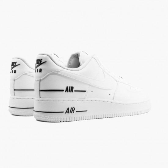 Nike Air Force 1 Low Double Air Low White Black CJ1379 100 Women And Men Sports Shoes