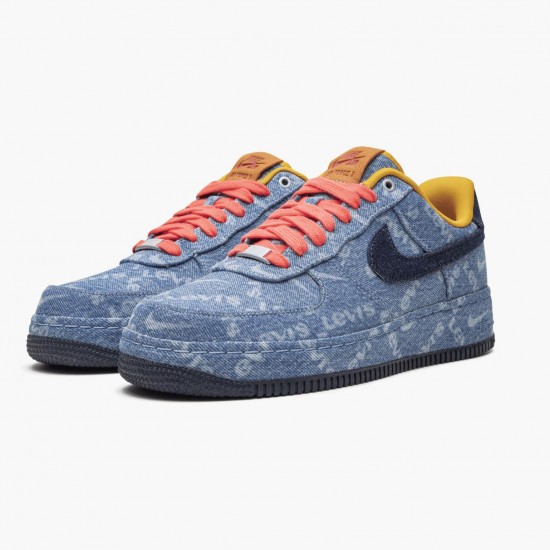 Nike Air Force 1 Low Exclusive Denim CV0670 447 Women And Men Sports Shoes