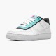 Nike Air Force 1 Low GS Double Layer Aqua Black BV1084 100 Womens Sports Shoes