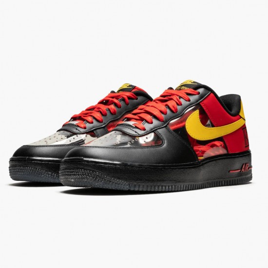 Nike Air Force 1 Low Kyrie Irving Black Red 687843 001 Women And Men Sports Shoes