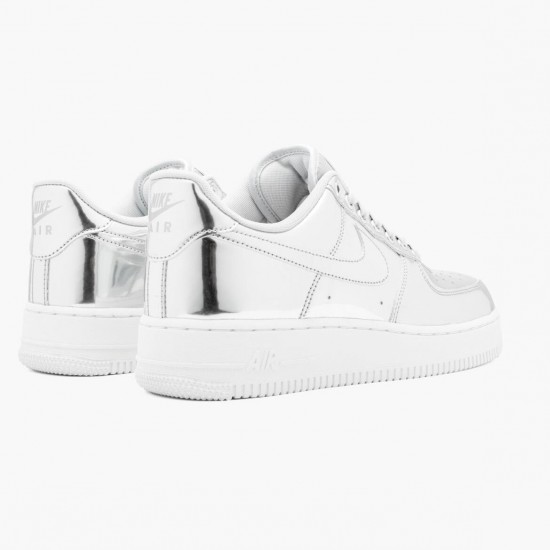 Nike Air Force 1 Low Metallic Chrome CQ6566 001 Women And Men Sports Shoes