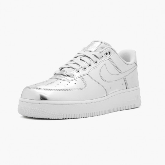 Nike Air Force 1 Low Metallic Chrome CQ6566 001 Women And Men Sports Shoes