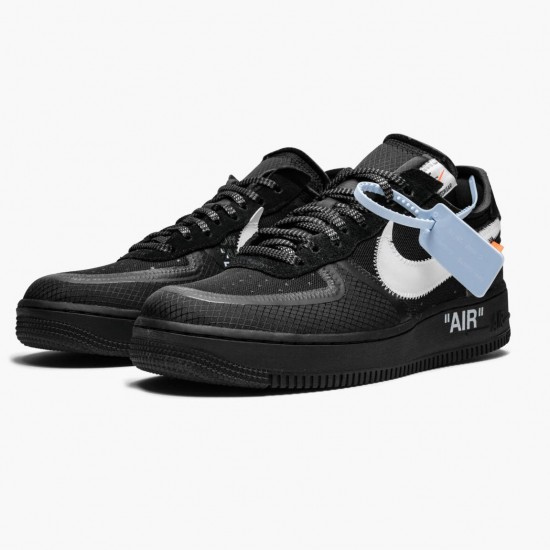 Nike Air Force 1 Low Off White Black White AO4606 001 Mens Sports Shoes