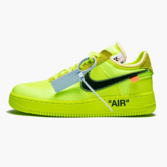 Nike Air Force 1 Low Off White Volt AO4606 700 Women And Men Sports Shoes