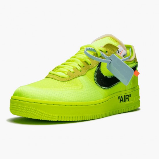 Nike Air Force 1 Low Off White Volt AO4606 700 Women And Men Sports Shoes