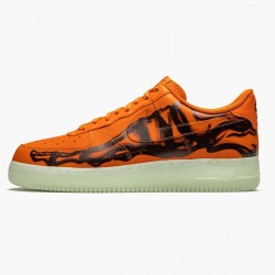 Nike Air Force 1 Low Orange Skeleton CU8067 800 Women And Men Sports Shoes