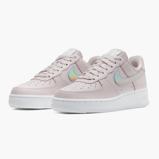 Nike Air Force 1 Low Pink Iridescent CJ1646 600 Womens Sports Shoes