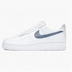 Nike Air Force 1 Low Pony Hair Snakeskin Midnight Turquoise CW7567 100 Women And Men Sports Shoes