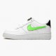 Nike Air Force 1 Low Removable Swoosh White Green Strike AR7446 100 Women And Men Sports Shoes