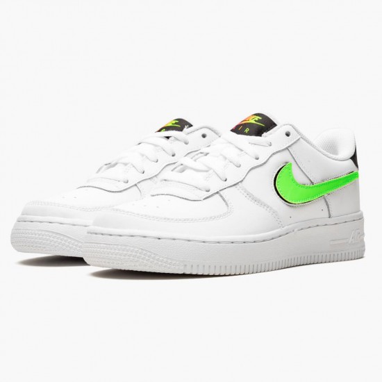 Nike Air Force 1 Low Removable Swoosh White Green Strike AR7446 100 Women And Men Sports Shoes