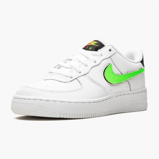 Nike Air Force 1 Low Removable Swoosh White Green Strike AR7446 100 Women And Men Sports Shoes