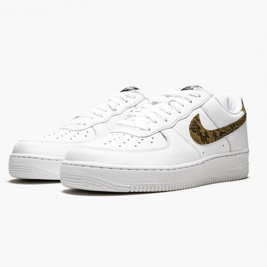 Nike Air Force 1 Low Retro Ivory Snake AO1635 100 Women And Men Sports Shoes