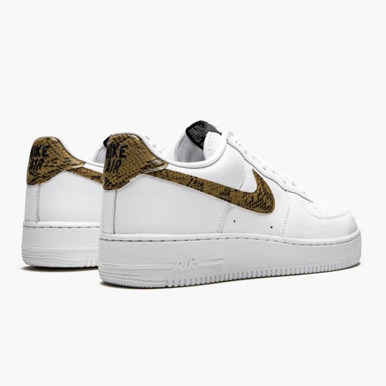 Nike Air Force 1 Low Retro Ivory Snake AO1635 100 Women And Men Sports Shoes