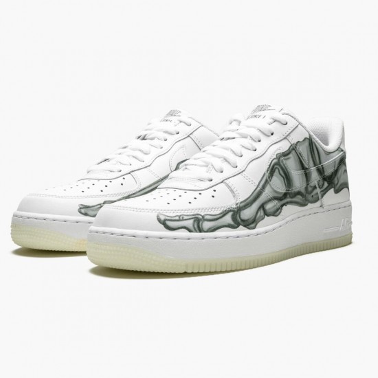 Nike Air Force 1 Low Skeleton Halloween BQ7541 100 Women And Men Sports Shoes