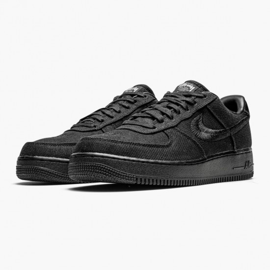 Nike Air Force 1 Low Stussy Black CZ9084 001 Women And Men Sports Shoes