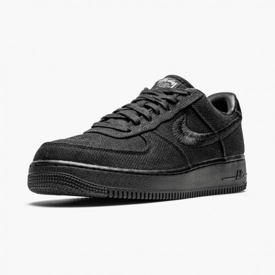 Nike Air Force 1 Low Stussy Black CZ9084 001 Women And Men Sports Shoes