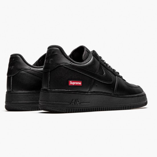 Nike Air Force 1 Low Supreme Black CU9225 001 Mens Sports Shoes