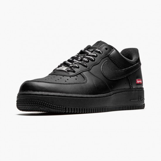 Nike Air Force 1 Low Supreme Black CU9225 001 Mens Sports Shoes