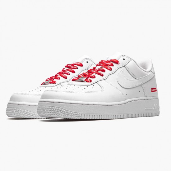 Nike Air Force 1 Low Supreme White CU9225 100 Women And Men Sports Shoes