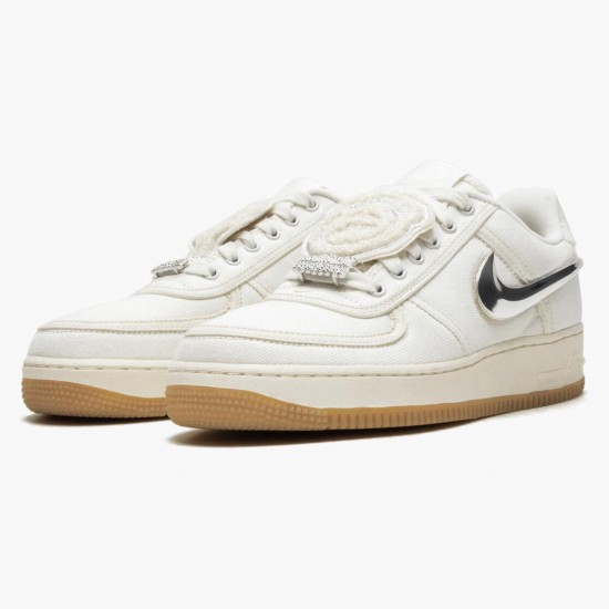 Nike Air Force 1 Low Travis Scott Sail AQ4211 101 Women And Men Sports Shoes