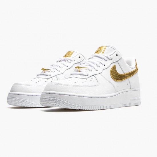 Nike Air Force 1 Low White Metallic Gold DC2181 100 Women And Men Sports Shoes