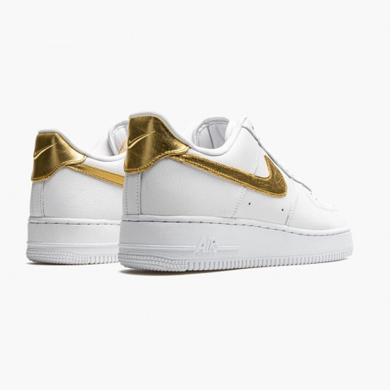 Nike Air Force 1 Low White Metallic Gold DC2181 100 Women And Men Sports Shoes