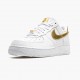 Nike Air Force 1 Low White Metallic Gold DC2181 100 Women And Men Sports Shoes