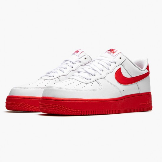 Nike Air Force 1 Low White Red Midsole CK7663 102 Women And Men Sports Shoes