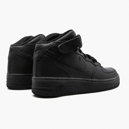 Nike Air Force 1 Mid Black 2014 314195 004 Women And Men Sports Shoes