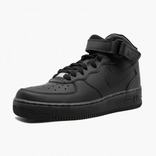 Nike Air Force 1 Mid Black 2014 314195 004 Women And Men Sports Shoes