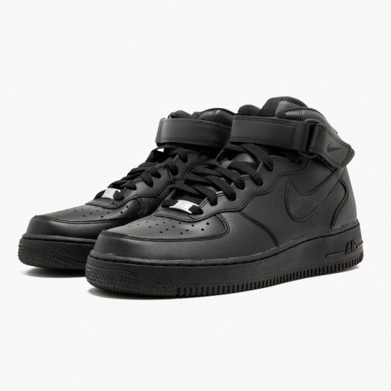 Nike Air Force 1 Mid Black 315123 001 Women And Men Sports Shoes