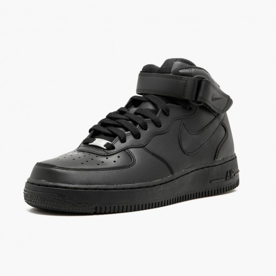 Nike Air Force 1 Mid Black 315123 001 Women And Men Sports Shoes