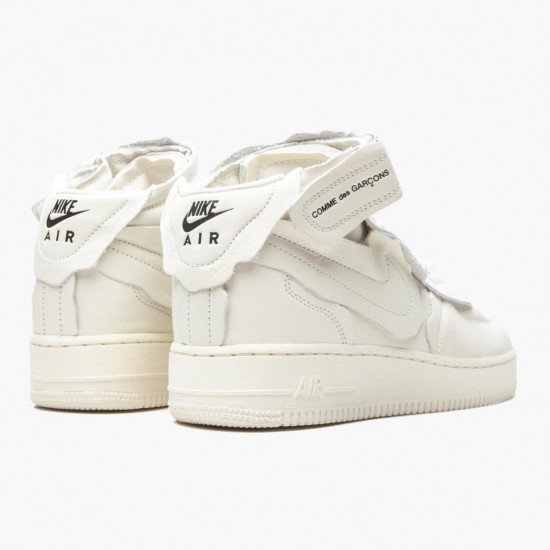 Nike Air Force 1 Mid Comme des Garcons White DC3601 100 Women And Men Sports Shoes