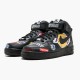 Nike Air Force 1 Mid Supreme NBA Black AQ8017 001 Women And Men Sports Shoes