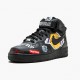 Nike Air Force 1 Mid Supreme NBA Black AQ8017 001 Women And Men Sports Shoes