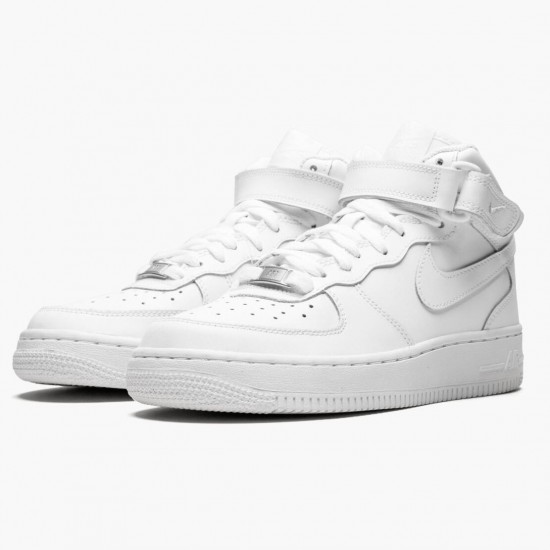 Nike Air Force 1 Mid White 2014 314195 113 Women And Men Sports Shoes