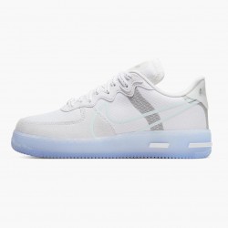 Nike Air Force 1 React White Light Bone CQ8879 100 Women And Men Sports Shoes