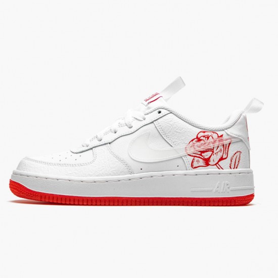 Nike Air Force 1 Satin Rose CN8534 100 Women And Men Sports Shoes