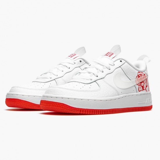 Nike Air Force 1 Satin Rose CN8534 100 Women And Men Sports Shoes