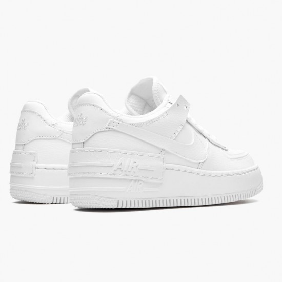 Nike Air Force 1 Shadow Triple White CI0919 100 Women And Men Sports Shoes