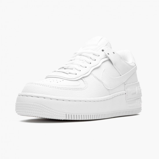 Nike Air Force 1 Shadow Triple White CI0919 100 Women And Men Sports Shoes