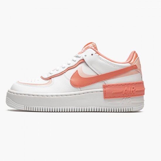 Nike Air Force 1 Shadow White Coral Pink CJ1641 101 Women And Men Sports Shoes